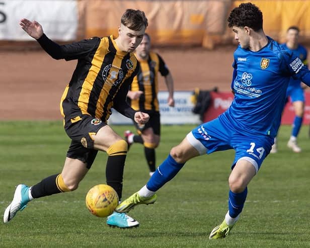 Berwick Rangers beating Albion Rovers 2-1 at home at Shielfield Park on Saturday (Photo: Alan Bell)