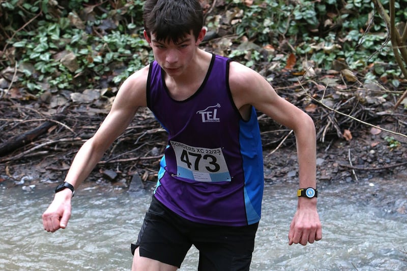 Team East Lothian Athletics Club's Angus Wright was senior winner at Paxton in 25:52
