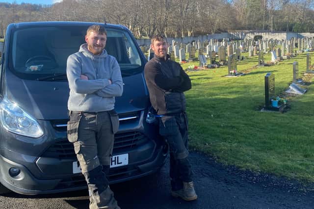 Ross Falla and Robbie Wilson hope to put a bit of TLC into cemeteries.