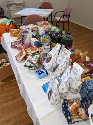 Earlston Community Development Trust's foodshare takes place at the church hall.