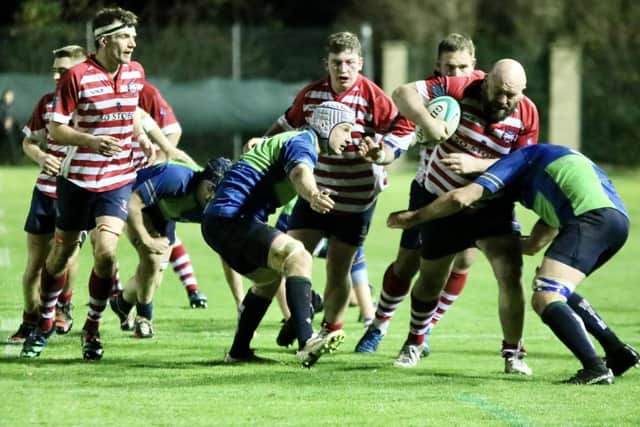 Peebles on the attack against Boroughmuir on Friday night (Photo: Erica Guiney)