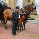 Wayne McCollin receiving his Queen’s Fire Service Medal in 2006 when he was Assistant Chief Officer at Lothian & Borders.