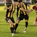 Berwick Rangers beating Camelon Juniors 3-2 away in the third round of the East of Scotland Qualifying Cup on Friday (Pic: Kristopher Dowell)