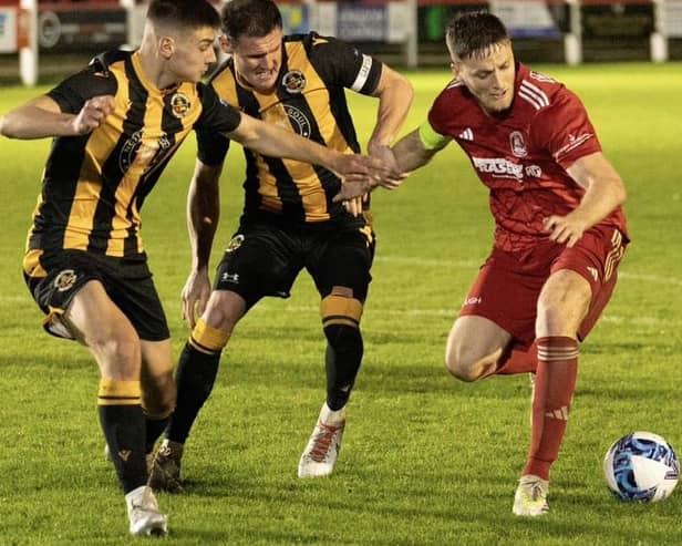 Berwick Rangers beating Camelon Juniors 3-2 away in the third round of the East of Scotland Qualifying Cup on Friday (Pic: Kristopher Dowell)
