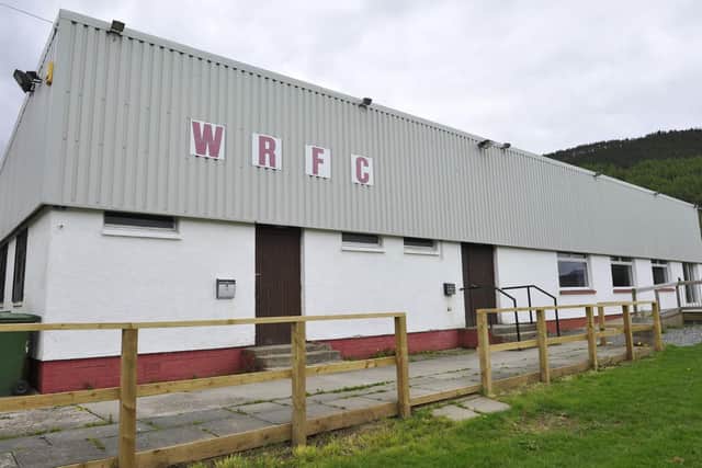 Walkerburn Rugby Club's Caberston Road clubhouse, pictured in 2015 (Photo: Stuart Cobley)