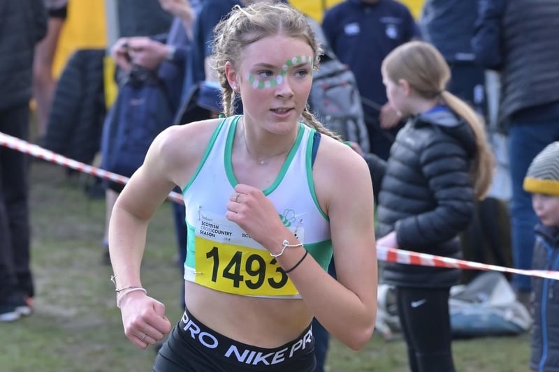 Gala Harrier Erin Gray was 28th under-17 girl in 27:51 at 2024's Scottish Athletics cross-country championships at Falkirk on Saturday
