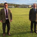 Dan Withall, executive director, Border Union Agricultural Society, with chairman Ian Fleming at the Borders Events Centre in Kelso.