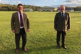 Dan Withall, executive director, Border Union Agricultural Society, with chairman Ian Fleming at the Borders Events Centre in Kelso.