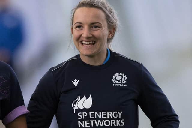 Chloe Rollie during a Scotland women's open training session at the Oriam in Edinburgh in September (Photo by Paul Devlin/SNS Group/SRU)