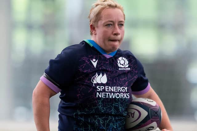 Borderer Lana Skeldon during a Scotland Women's open training session last month in Edinburgh (Photo by Paul Devlin/SNS Group/SRU)