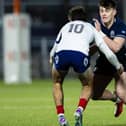 Kerr Johnston in action for  Scotland during their Under-20 Six Nations match against France at Edinburgh's Hive Stadium on Friday, February 9 (Photo by Ewan Bootman/SNS Group/SRU)