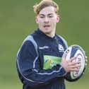 Finn Douglas, scorer of one of Southern Knights' tries against Boroughmuir Bears on Saturday gone, during a Scotland under-20 training session at the Oriam in Edinburgh in February 2022 (Pic: Ross MacDonald/SNS Group/SRU)