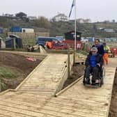 The new wheelchair boardwalk will be opened at Coldingham Bay next Thursday.