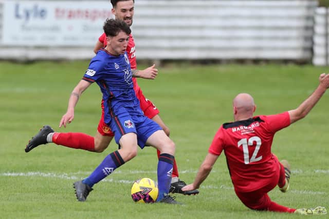 Hawick Royal Albert losing 5-1 at home to West Calder United in August (Pic: Brian Sutherland)