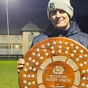 Selkirk head coach Gordon Henderson after winning the Bill McLaren Shield at Musselburgh on Saturday, December 16 (Pic: Selkirk RFC)
