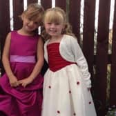 Keely Jo Virtue, left, and Sophie Crowe, dressed up for a festival event when they were a bit younger!