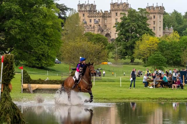 One of the riders taking part in the international horse trials held at Kelso's Floors Castle at the weekend (Photo: Curtis Welsh)