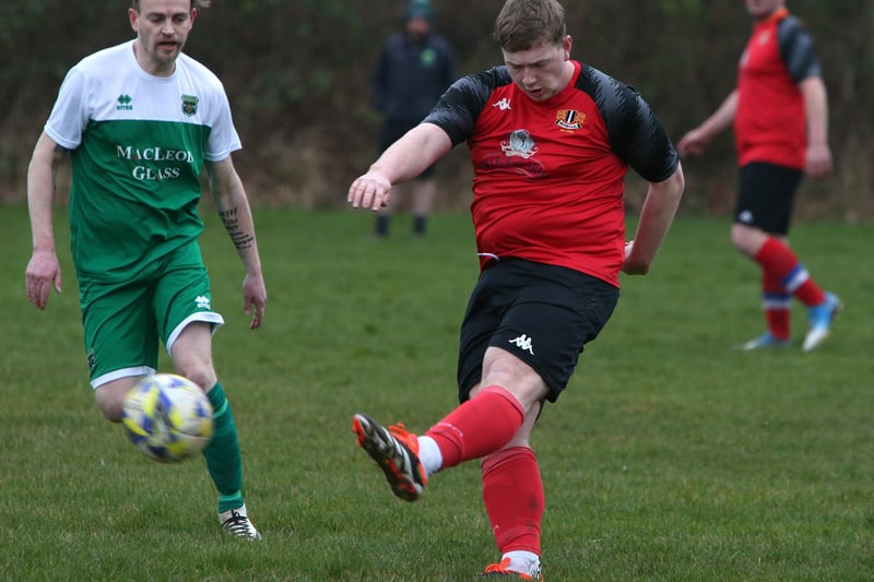 Newtown winning 3-1 at home to Hawick Legion at King George V Park on Saturday in the Border Amateur Football Association's A division (Photo: Steve Cox)