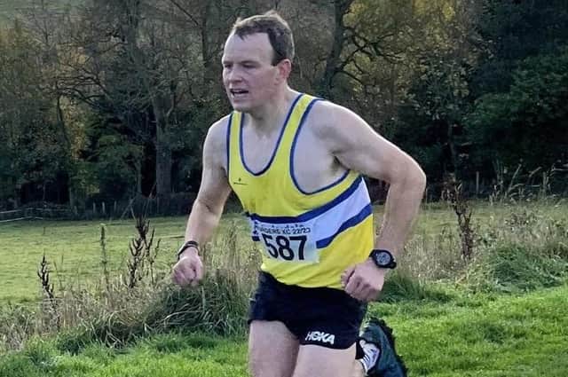 Lauderdale Limper Marc Wilkinson was first back at this year's opening Borders Cross-Country Series run, clocking 27:01