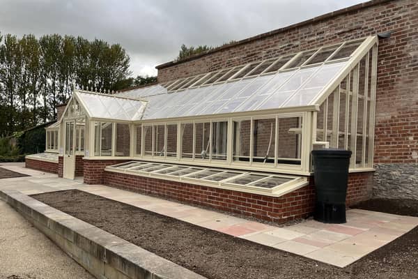 The glasshouse in Wilton Lodge Park.