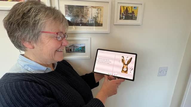 The Very Rev. Susan Brown with her online Advent story.