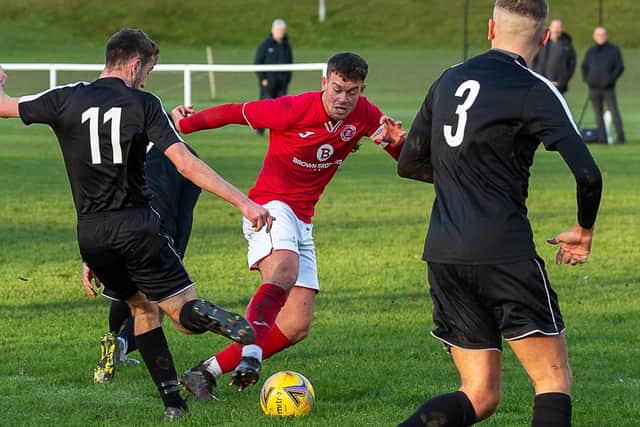 Peebles losing 1-0 at home to Dalkeith Thistle in December (Pic: Kevin Lomax)