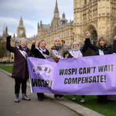 WASPI campaigners at Parliament (Photo: Leon Neal/Getty Images)