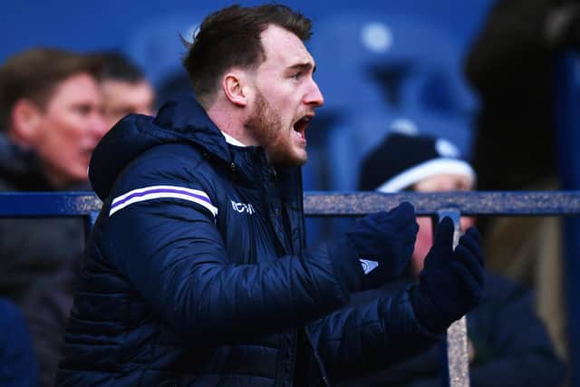 Stuart Hogg spectating at Scotland's November test against Australia at Edinburgh's Murrayfield Stadium after getting injured in his team's pre-match warm-up (Photo by Dan Mullan/Getty Images)