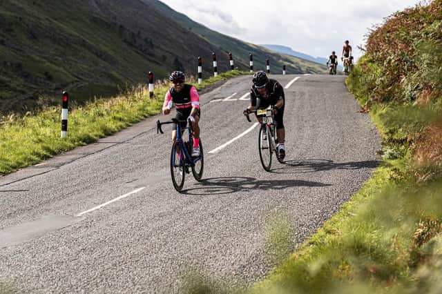 Cyclists taking part in 2023's Tour o' the Borders (Pic: Marc Marshall)