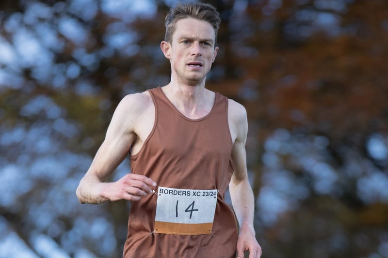 Sunday's senior Borders Cross-Country Series race at Lauder was won by Tom Martyn, of Edinburgh's Hunters Bog Trotters, in a time of 26:15