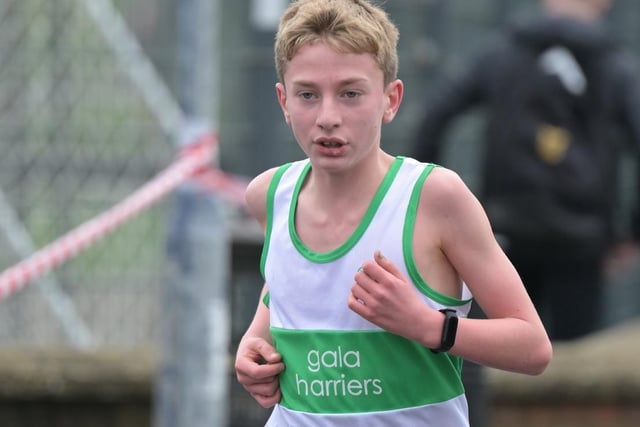 Gala Harriers' Bryn McAree was 21st boy under 13 in 11:29 at Sunday's Scottish Athletics young athletes' road races at Greenock