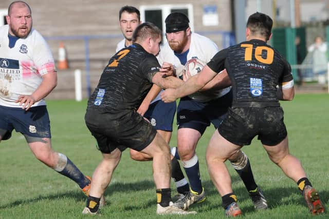 Bruce Riddell in action for Selkirk against Currie Chieftains (Pic: Grant Kinghorn)