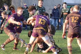 Hawick beating Marr 29-10 in Troon in January (Photo: Malcolm Grant)