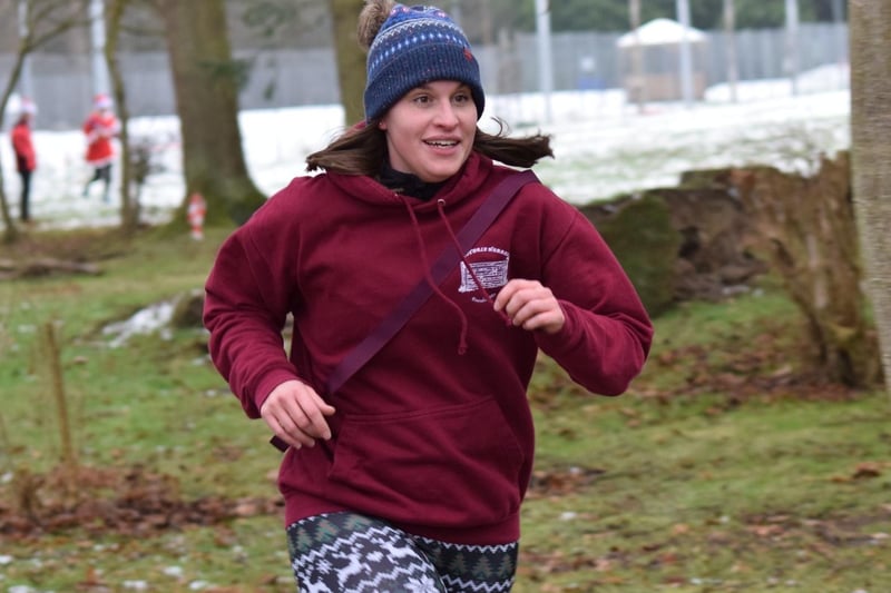 Kirsty Scott at Teviotdale Harriers’ Christmas relays on Sunday