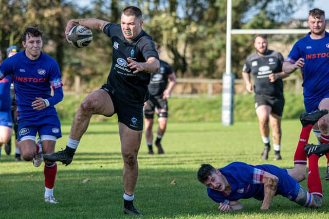 Berwick on the attack against Kirkcaldy on Saturday (Pic by Stuart Fenwick)