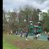 The new playpark at Longformacus was opened on Sunday.