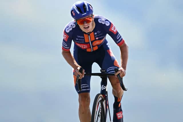 Oscar Onley taking part in the 112th edition of the Tour de France in 2025 (Photo: Loic Venance/AFP via Getty Images)