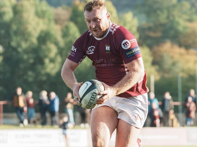 John Turnbull in action for Gala as they beat Selkirk 41-12 at home at Netherdale on Saturday (Photo: Tom Fell)