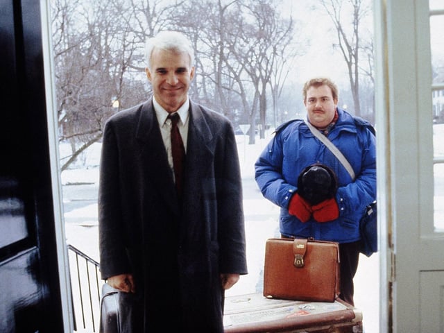 Steve Martin and John Candy star in Planes, Trains and Automobiles, a classic American comedy that never grows old.