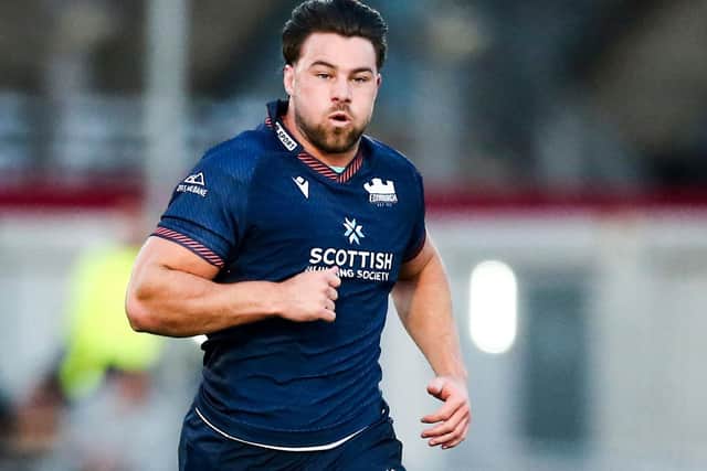 Harri Morris in action for Edinburgh during their 28-26 pre-season friendly loss hosting Ulster at the capital’s Hive Stadium last Friday (Photo: Ewan Bootman/SNS Group/Edinburgh)