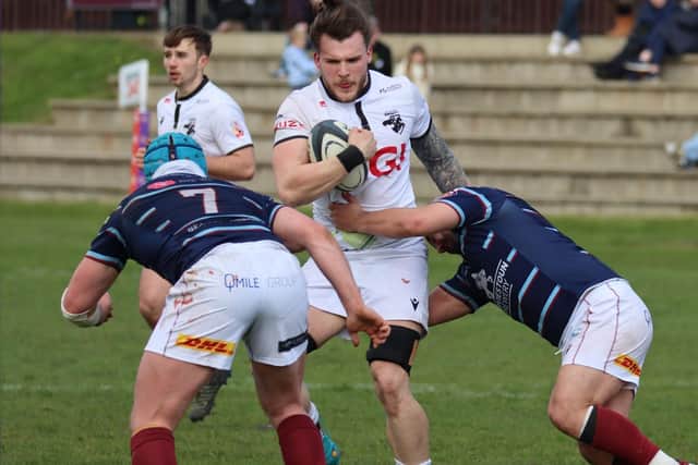 Harry Borthwick in action for Southern Knights at Watsonians on Saturday (Pic: Graham Gaw)