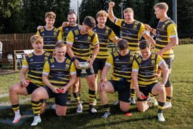Melrose celebrating winning 2026’s Peebles Sevens in August (Photo: Pete Birrell)