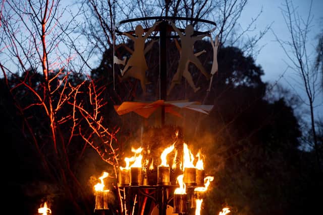Fire Dancers will feature carousel art work of dancing figures which rotate as they are powered by the heat below from real flames at this year’s Fire Garden