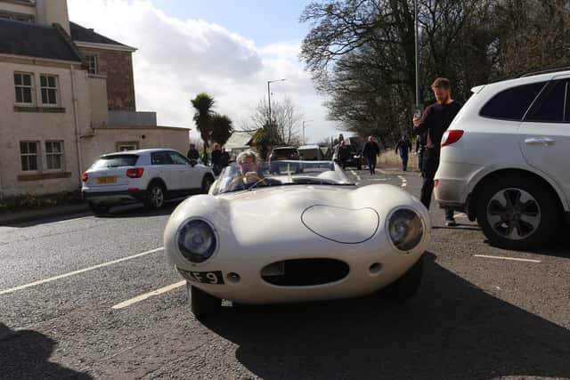 Simon Harper drives the latest attraction off the road and into the Jim Clark Motorsport Museum.
