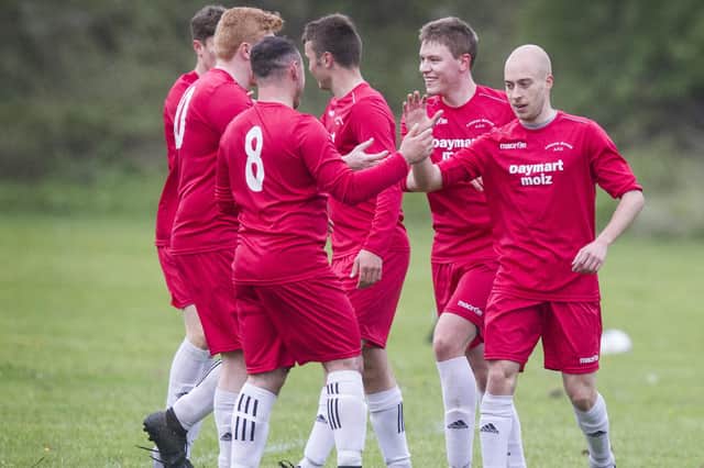 Michael Cockburn scored two goals for Leithen Rovers barely a minute apart on Tuesday as they beat Jed Legion 4-1, with Bailey Simmons getting their others (Pic: Bill McBurnie)