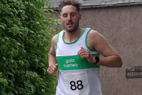 Gala Harrier Bruce Ronaldson on the run at the weekend's St Boswells Wobbly Trail Race