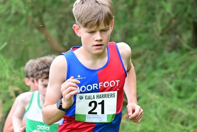 Moorfoot Runner Ruaridh Pearson clocked 40:48 for Saturday's 6.5km junior race