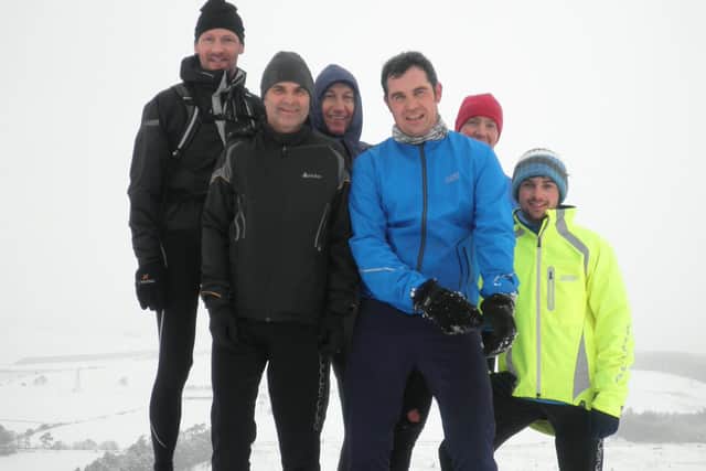 Lauderdale Limpers members taking part in a Boxing Day race in the Eildon Hills