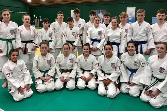 Sportif Judo competitors at the Scottish championships in Largs last month
