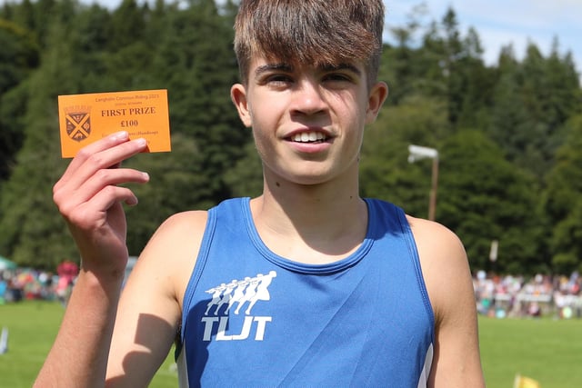 Tweed Leader Jed Track's Aaron Glendinning, winner of the 400m open at this year's Langholm Border Games in 51.12 seconds